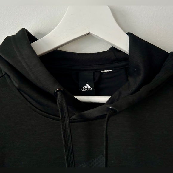 Adidas Climawarm Black Hoodie with Fleece Interior (Activewear) Size Small Men’s - Picture 3 of 6